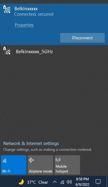 Connect Belkin rt3200 with wifi