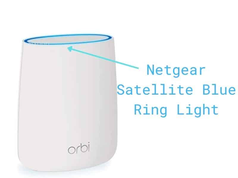 Connection Blue Light After Netgear Orbi Satellite Reset