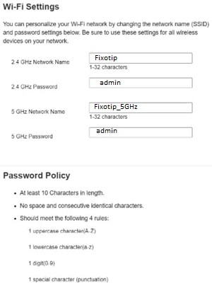 Create wifi name and wifi password for belkin ax3200