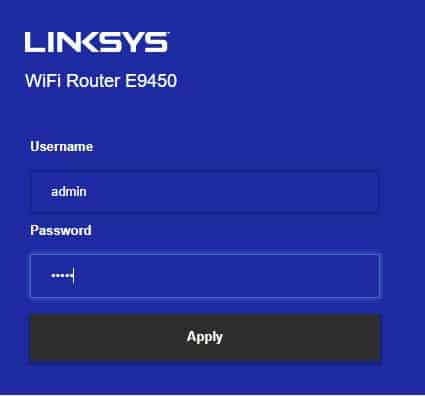 Login linksys router to update firmware