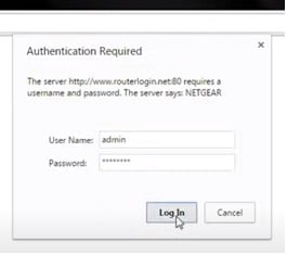 Netgear username password
