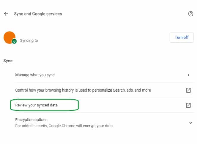Review your synced data