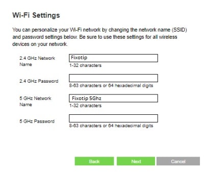 Set up Belkin ax1800 wifi name and password