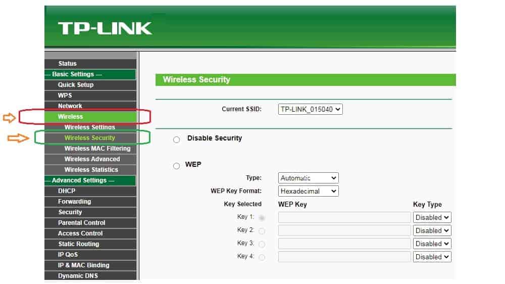 Tp link wifi security