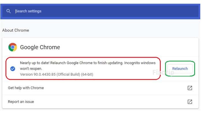 Waiting for available socket update google chrome