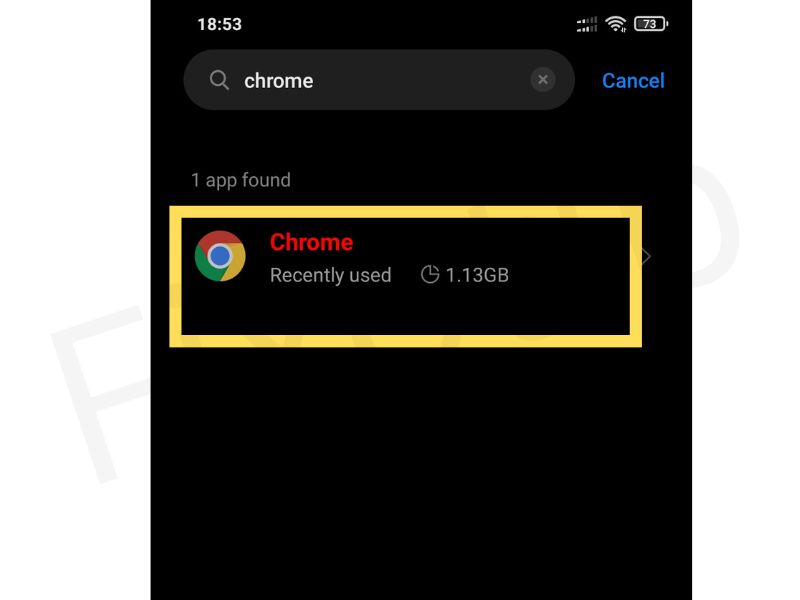 find chrome app