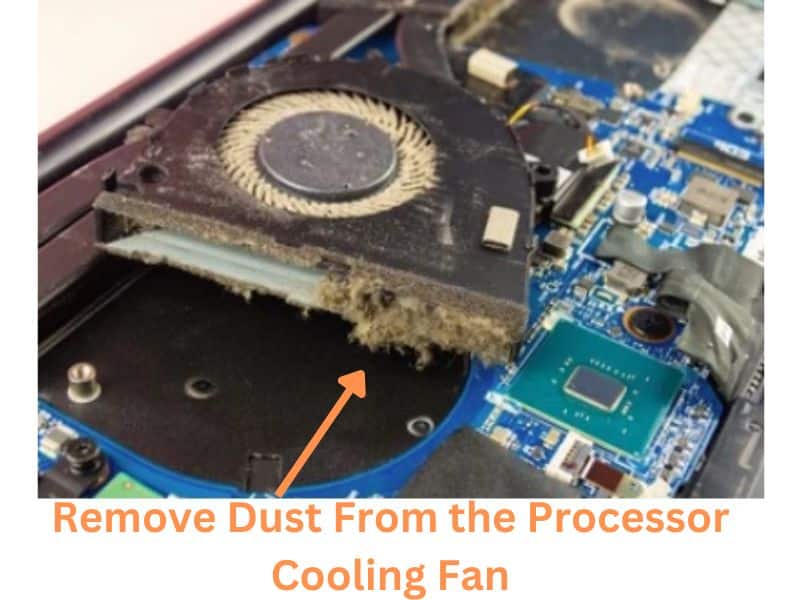 Remove Dust From the Processor Cooling Fan
